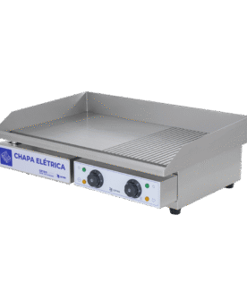 Chapa com Grelha Elétrica em Inox com 2 Queimadores 73x40 cm CFGM EG-7340 TBG - 220V