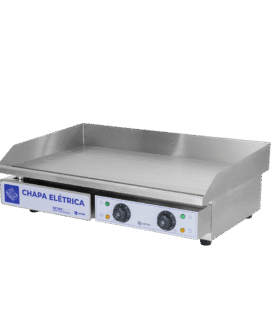 Chapa Elétrica em Inox com 2 Queimadores 73x40 cm CFGM EG-7340 TB - 220V