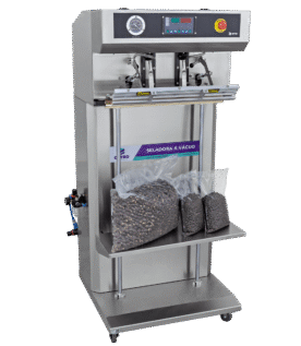 Seladora a Vácuo Vertical em Inox com Bico de Sucção CNVS 600 V P SS