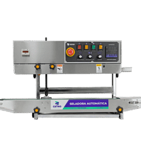 Seladora Automática Contínua Vertical e Horizontal em Inox com Datador CASM 1000 SS