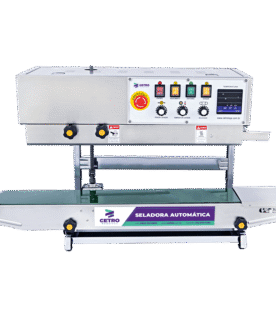 Seladora Automática Contínua Vertical e Horizontal em Inox 304 com Datador CASM 1000 SS304