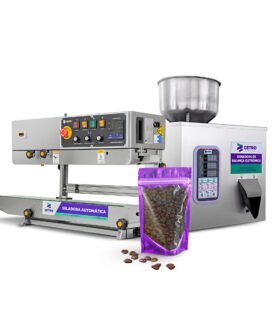 Linha Semiautomática de Selagem e Dosagem para Grãos e Pós 1 - 100g