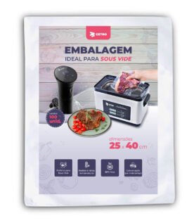 Embalagem Sous Vide 25x40 - 100 Unidades