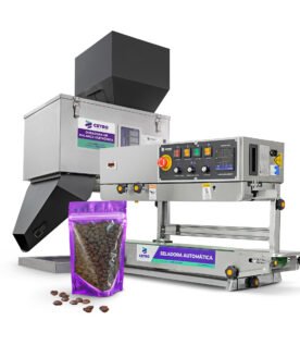 Linha Semiautomática de Selagem e Dosagem para Grãos e Pós 10 - 1000g
