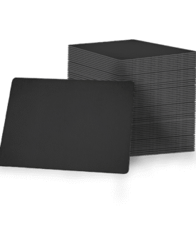 Bandeja Plástica Lisa Black Piano 24x14 para Seladora a Vácuo Skinpack - 1000 Unidades
