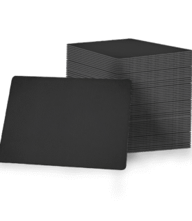 Bandeja Plástica Lisa Black Piano 24x14 para Seladora a Vácuo Skinpack - 500 Unidades