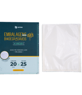 Embalagem a Vácuo Biodegradável 20x25cm - 100 Und