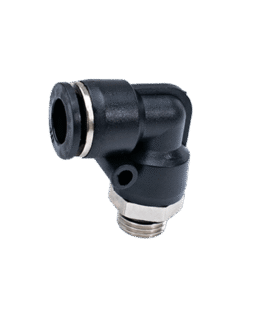 Conexão L Cotovelo 14 - Tubo 10mm Rosca 12,7mm Pneumática