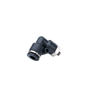Conexão L Cotovelo M5 - Tubo 6mm e Rosca 5mm Pneumática