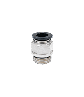 Conexão Reta 12 (Tubo 12mm e Rosca 19,8mm) - Pneumática