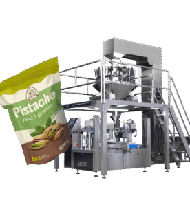 Empacotadora Rotativa Multicabeçote com 14 Balanças para Embalagens Pré-Formadas CAPM 200 PR W-14000