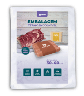 Embalagem a Vácuo Termoencolhível 9 Micras 30x40 - 1000 Unidades