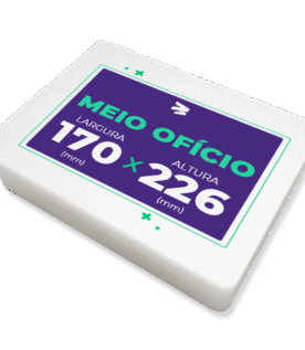 Plástico para Plastificação Tamanho Meio Ofício (170x226mm) - 100 Unidades