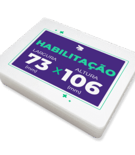 Plástico para Plastificação de Habilitação (73x106mm) - 100 Unidades